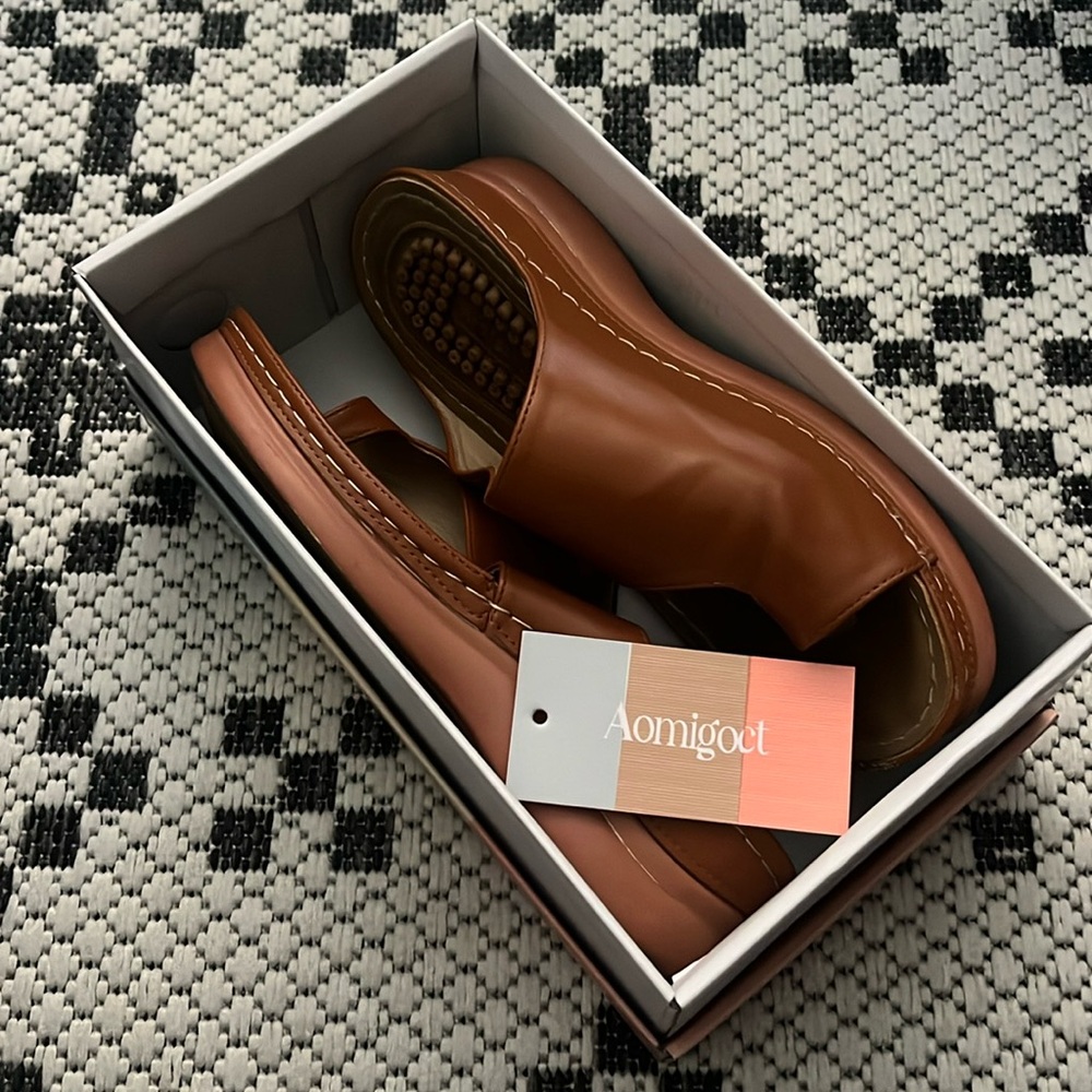 Aomigoct walking wedge shoes size 7